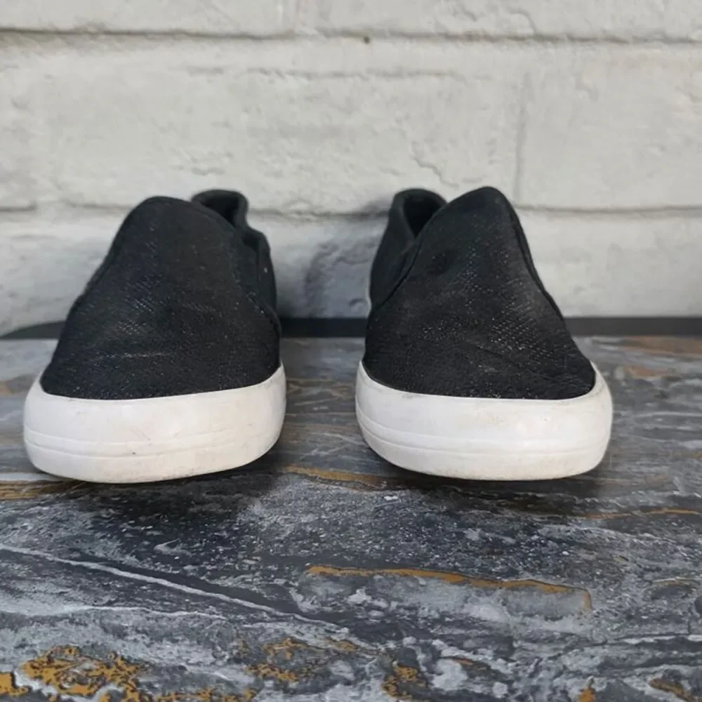 G by Guess GGOCTER2 Black Glitter Sparkly Slip On Sneakers Women’s 6M